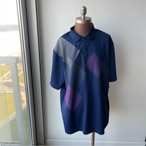 Nike men’s dry fit golf polo shirt size XL blue